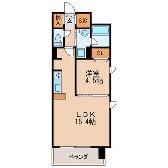 間取図 名古屋市営地下鉄桜通線/高岳駅 徒歩9分 7階 築7年