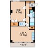 千瓢閣マンション 1LDKの間取り