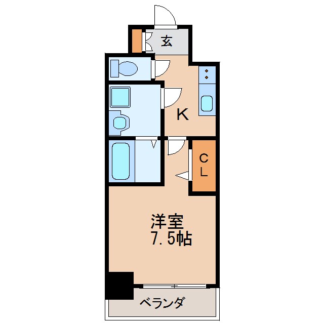 間取り図 名古屋市営地下鉄桜通線/高岳駅 徒歩1分 4階 築7年