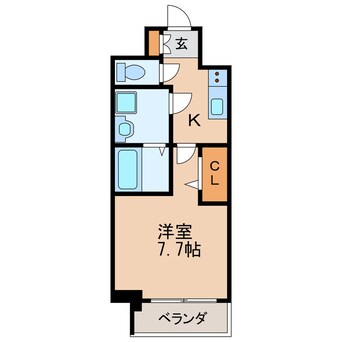 間取図 名古屋市営地下鉄桜通線/高岳駅 徒歩1分 7階 築7年