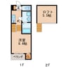 ASTERIA新栄 1Kの間取り