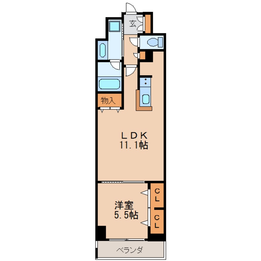 間取図 名古屋市営地下鉄鶴舞線/鶴舞駅 徒歩9分 3階 築7年