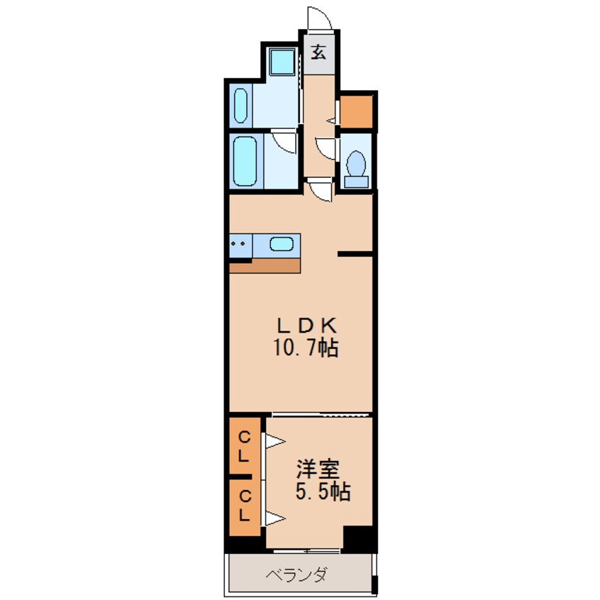 間取図 グランルクレ新栄イースト