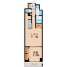 グランルクレ新栄イースト 1LDKの間取り
