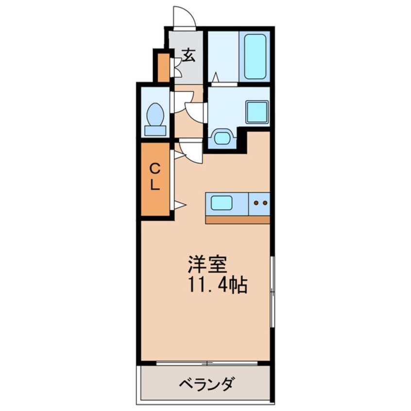 間取図 名古屋市営地下鉄鶴舞線/鶴舞駅 徒歩11分 3階 築7年