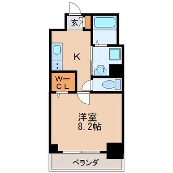 間取図 名古屋市営地下鉄東山線/新栄町駅 徒歩7分 7階 築8年