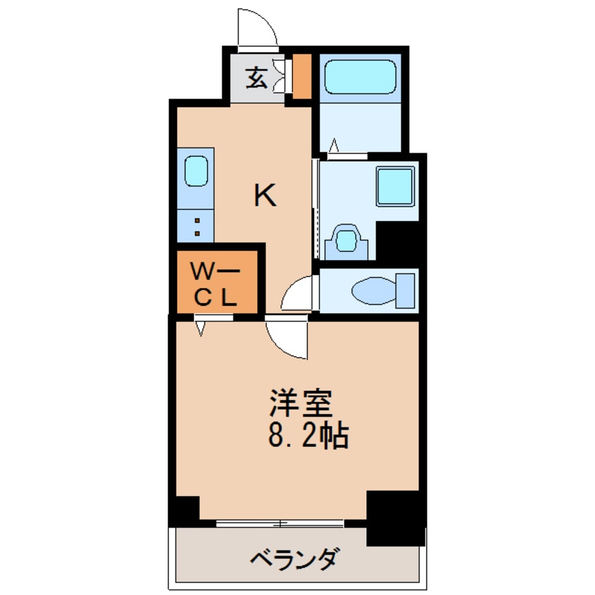 間取図 名古屋市営地下鉄東山線/新栄町駅 徒歩7分 7階 築8年