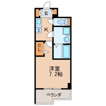 間取図 名古屋市営地下鉄桜通線/丸の内駅 徒歩2分 12階 築12年