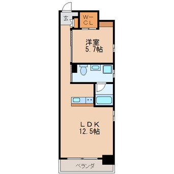 間取図 名古屋市営地下鉄桜通線/丸の内駅 徒歩3分 3階 築8年