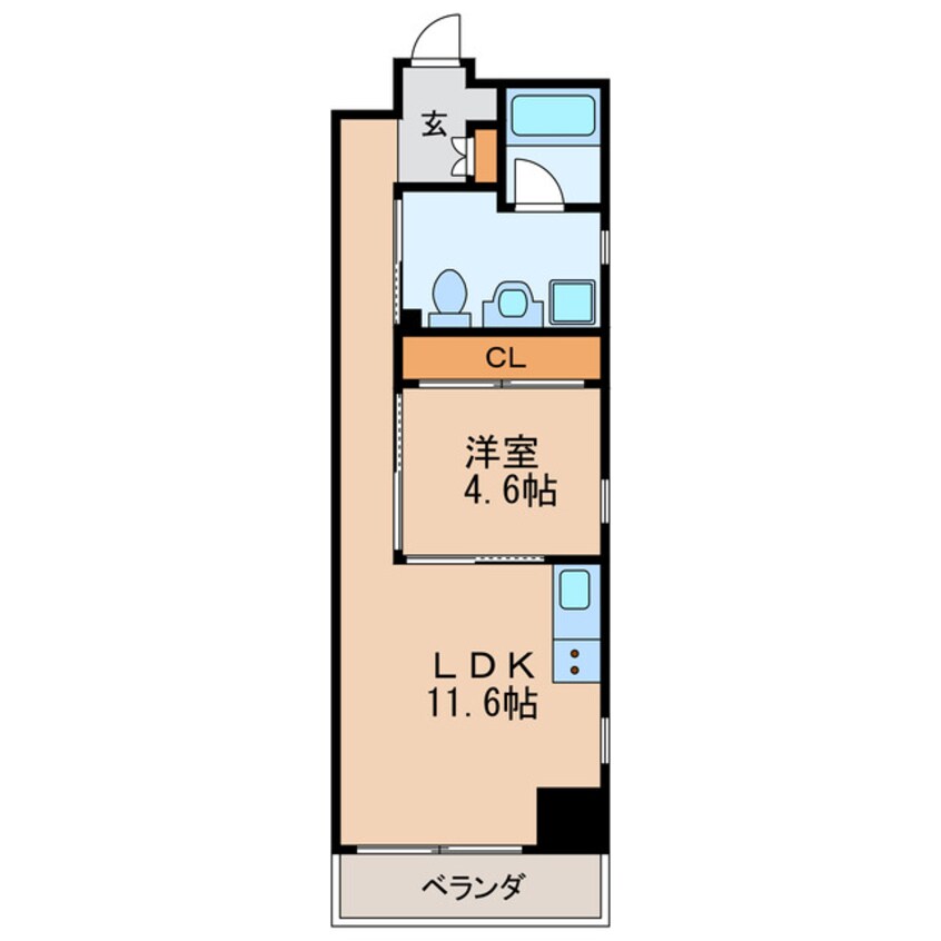 間取図 名古屋市営地下鉄桜通線/丸の内駅 徒歩3分 4階 築8年