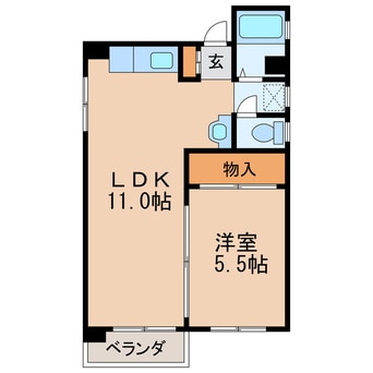間取図 名古屋市営地下鉄名城線/矢場町駅 徒歩6分 4階 築53年