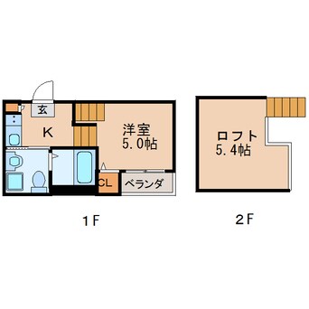 間取図 名古屋市営地下鉄名城線/矢場町駅 徒歩6分 1階 築7年