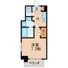 コスモナーレ千種 1Kの間取り