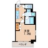 コスモナーレ千種 1Kの間取り