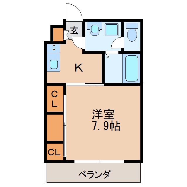 間取り図 名古屋市営地下鉄桜通線/車道駅 徒歩6分 3階 築7年