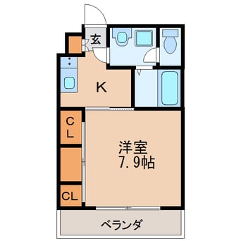 間取図 名古屋市営地下鉄桜通線/車道駅 徒歩6分 3階 築7年