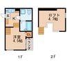 スカイヒル新栄 1Kの間取り