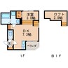 名古屋市営地下鉄東山線/新栄町駅 徒歩8分 1階 築7年 1DKの間取り