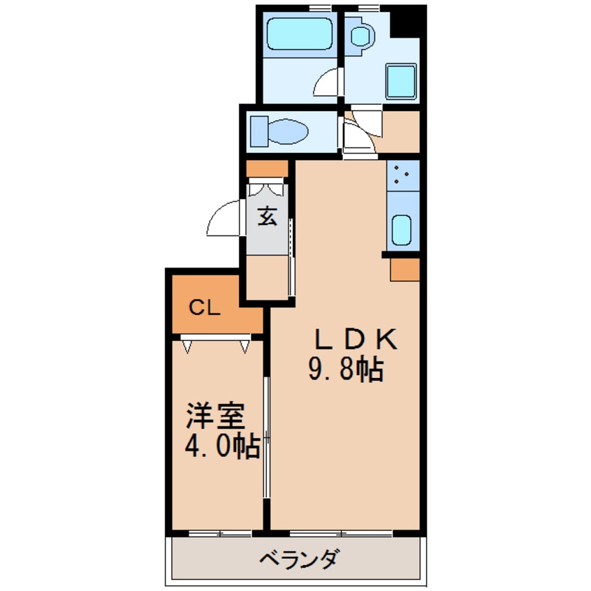 間取図 名古屋市営地下鉄桜通線/車道駅 徒歩3分 3階 築7年