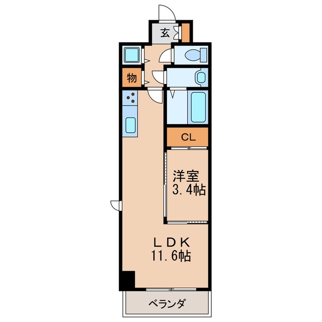 間取り図 名古屋市営地下鉄桜通線/高岳駅 徒歩13分 10階 築7年