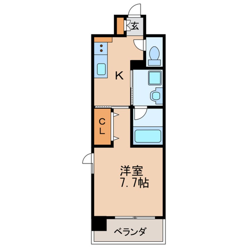 間取図 名古屋市営地下鉄桜通線/高岳駅 徒歩3分 9階 築6年