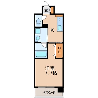 間取図 名古屋市営地下鉄桜通線/高岳駅 徒歩3分 5階 築6年