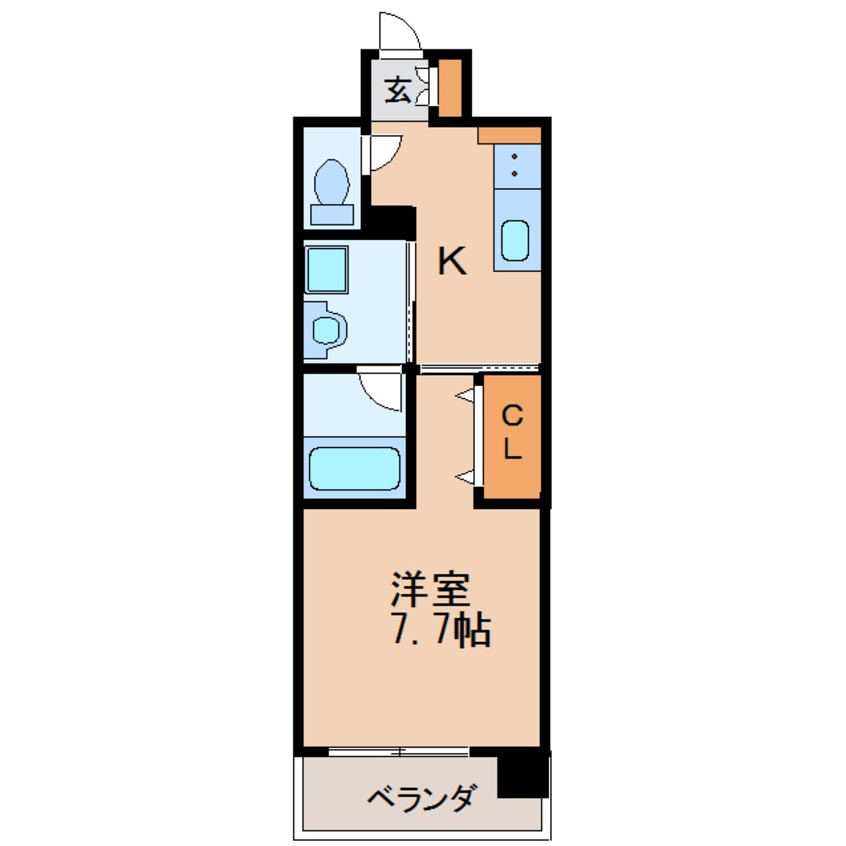 間取図 名古屋市営地下鉄桜通線/高岳駅 徒歩3分 5階 築6年