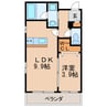 ボナール葵 1LDKの間取り