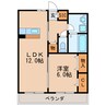 オークビレッジ名城 1LDKの間取り