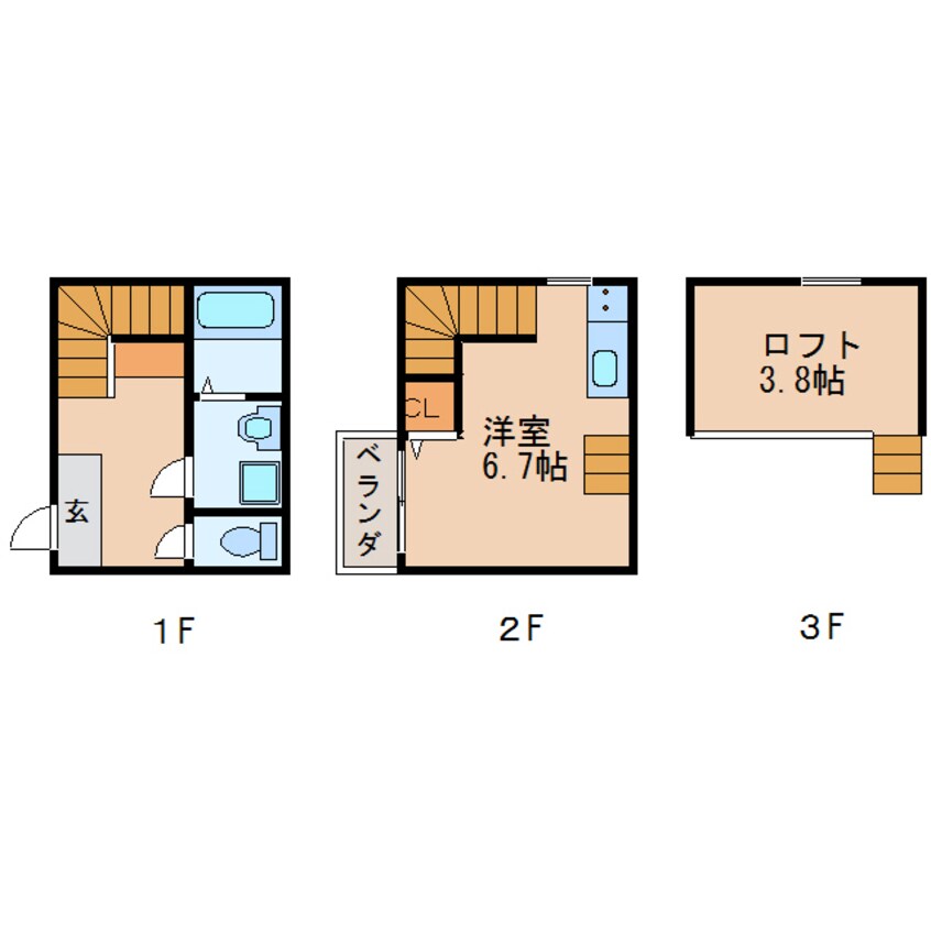 間取図 パークサイド北斗