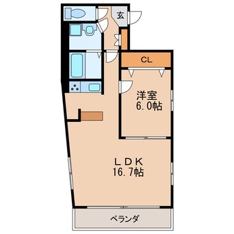 間取図 D-アパートメント泉