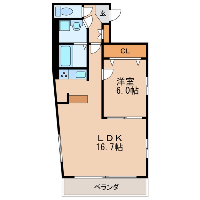 間取図 D-アパートメント泉