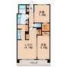 テラッツァ白壁 2LDKの間取り