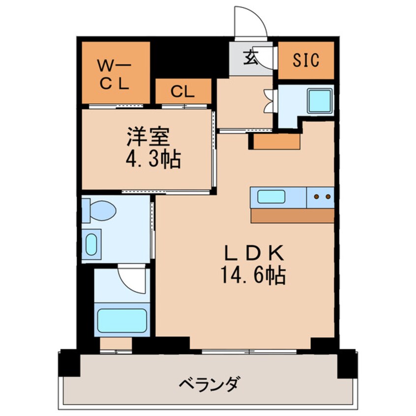 間取図 栄タワーヒルズ