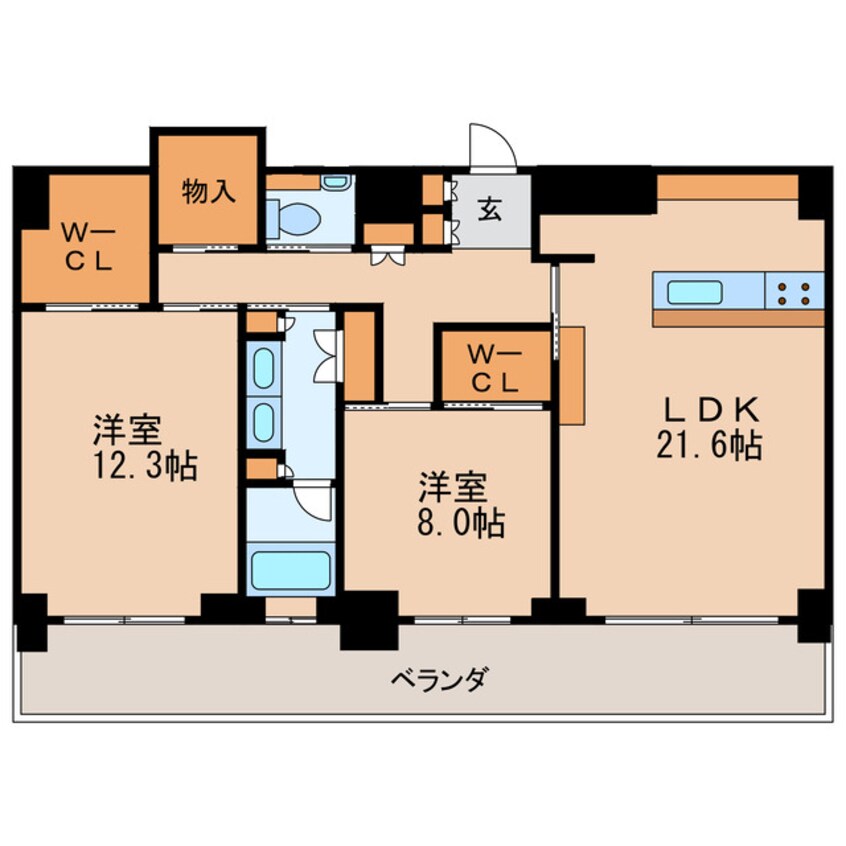 間取図 栄タワーヒルズ