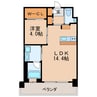 栄タワーヒルズ 1LDKの間取り