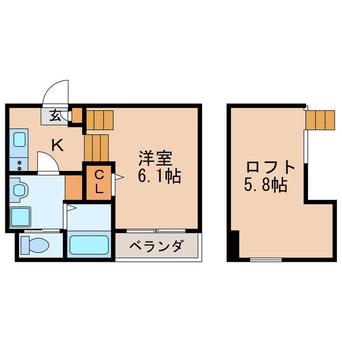間取図 名鉄瀬戸線/清水駅 徒歩7分 2階 築8年