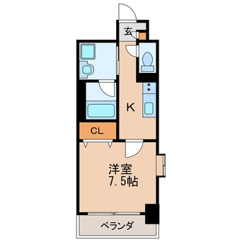 間取図 名古屋市営地下鉄桜通線/高岳駅 徒歩9分 5階 築6年