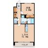名古屋市営地下鉄桜通線/高岳駅 徒歩8分 3階 築6年 1LDKの間取り