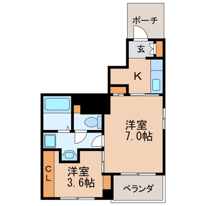 間取図 モデッサ芳野N