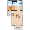 名鉄瀬戸線/清水駅 徒歩6分 2階 築7年 1Rの間取り
