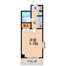 ハイメドーズ 1Kの間取り
