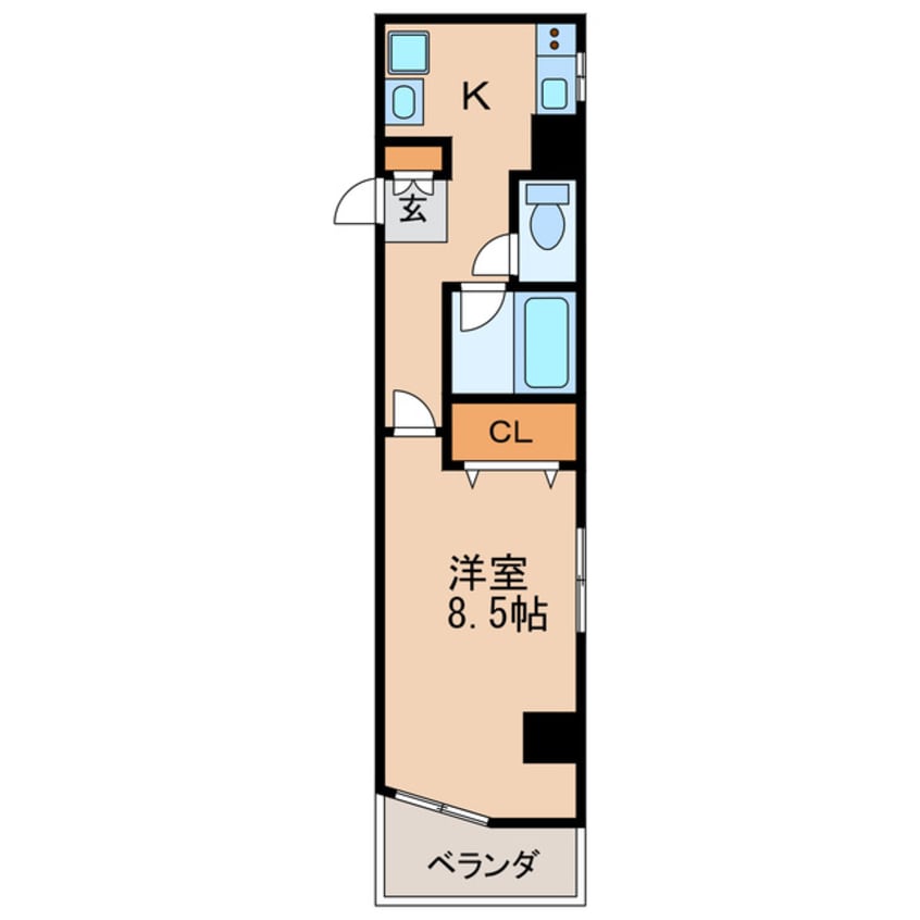 間取図 名古屋市営地下鉄東山線/千種駅 徒歩3分 4階 築38年