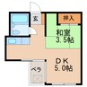 名古屋市営地下鉄名城線/矢場町駅 徒歩3分 5階 築47年 1DKの間取り