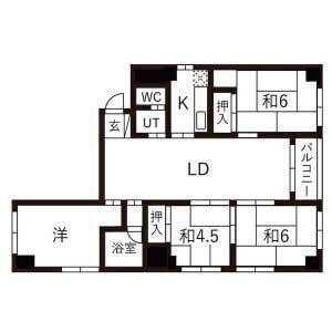 間取り図 名古屋市営地下鉄東山線/伏見駅 徒歩5分 10階 築46年