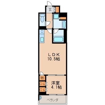 間取図 名古屋市営地下鉄東山線/伏見駅 徒歩9分 8階 築7年