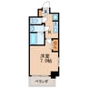 エステムコート名古屋新栄アクシス 1Kの間取り
