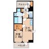 名古屋市営地下鉄鶴舞線/鶴舞駅 徒歩9分 7階 築6年 1DKの間取り