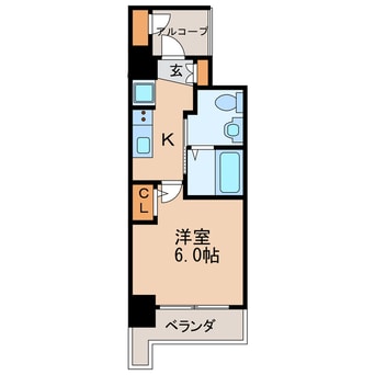 間取図 名古屋市営地下鉄鶴舞線/鶴舞駅 徒歩9分 7階 築6年