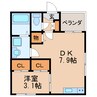 名古屋市営地下鉄東山線/新栄町駅 徒歩7分 3階 築7年 1DKの間取り